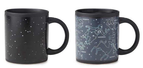 超ロマンチック!!　お汤を注いだらヘラクレスやカシオペアなど星座のイラストが浮かび上がってくるマグカップ