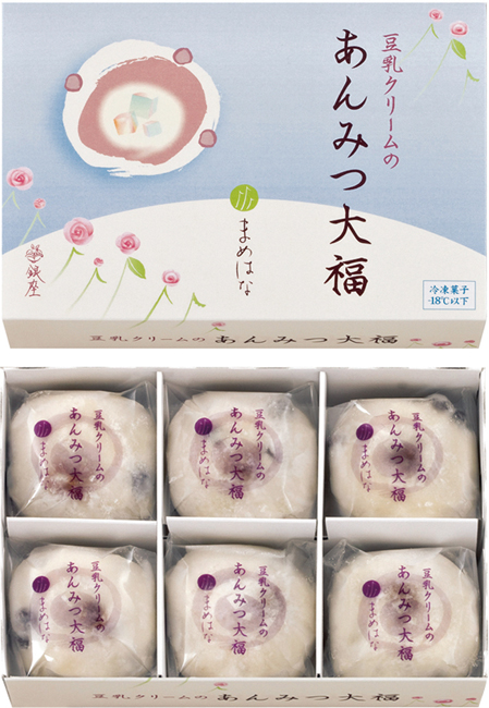 银座MAMEHANA『豆奶奶油的馅蜜大福麻糬』