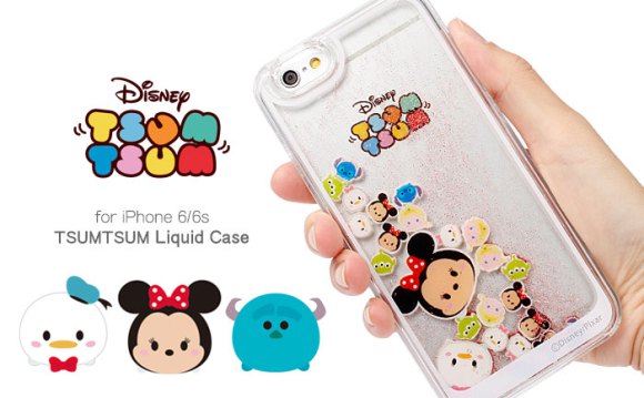【迪士尼TSUM TSUM】全部共16种的迪士尼角色在水中摇曳的「液态iPhone保护壳」诞生！