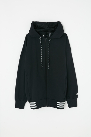 adidas&moussy共同开发联名商品第四弹连帽外套黑 hoody sweat black