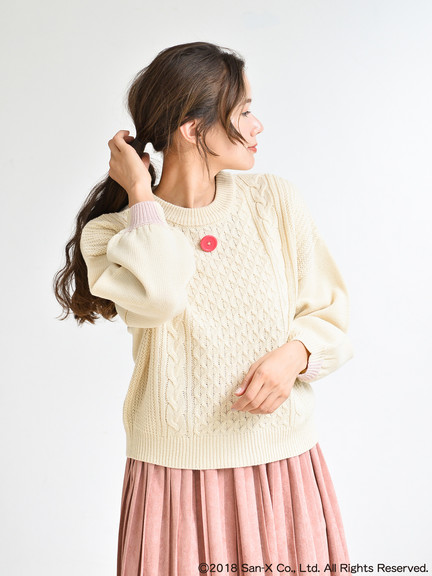 earth music&ecology X Rilakkumaリラックマ15週年纪念商品-白熊毛衣