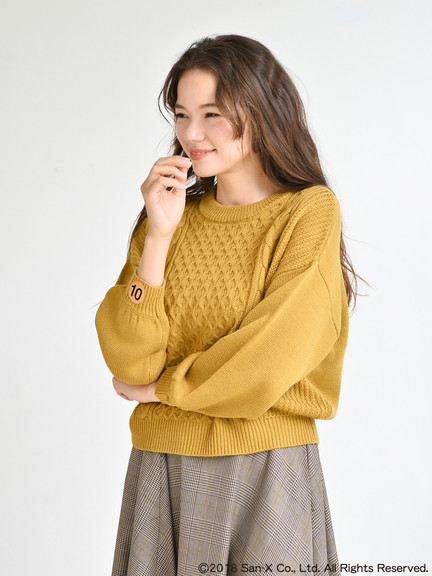 earth music&ecology X Rilakkumaリラックマ15週年纪念商品-小鸡毛衣正面