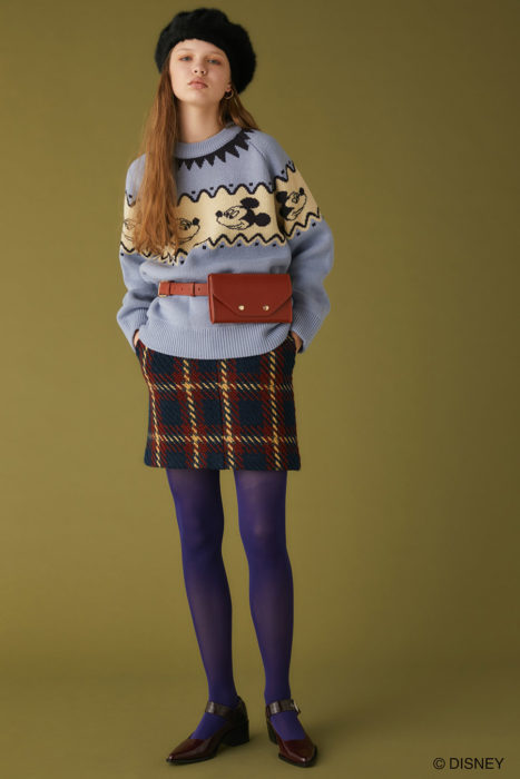  Disney SERIES CREATED by MOUSSY 5th collection 蓝针织毛衣