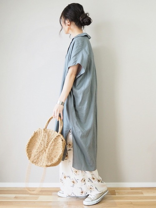 UNIQLO亚麻混纺长版衬衫