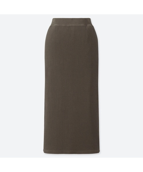 UNIQLO 罗纹合身长裙