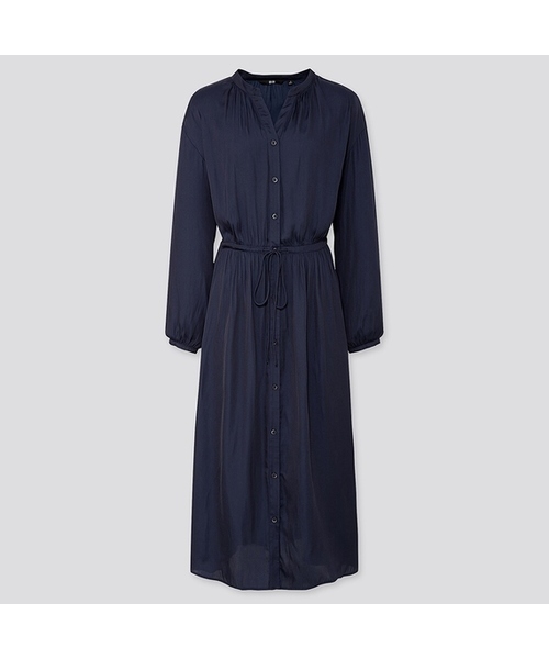 UNIQLO V领衬衫式长洋装